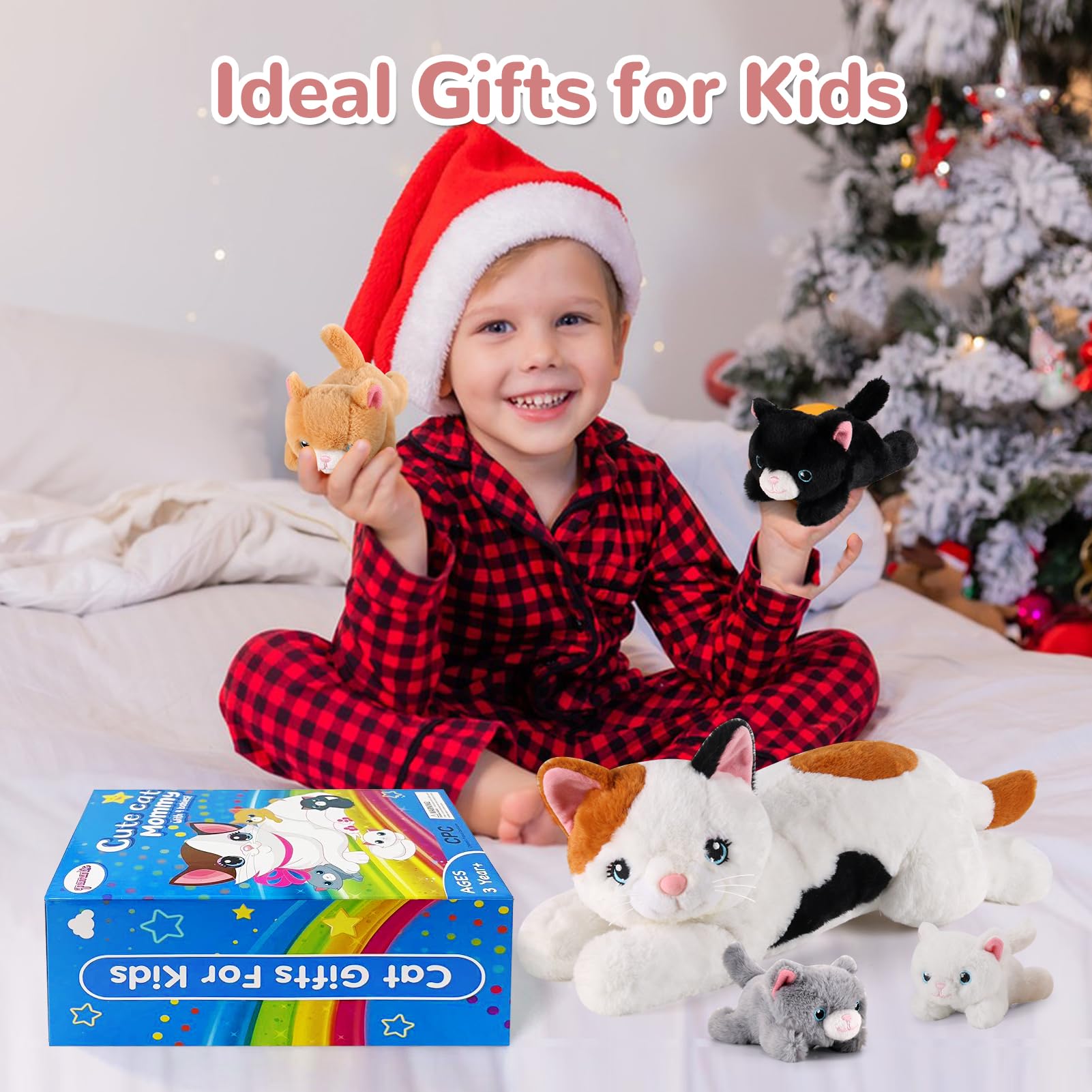 Gnomantic soft, cuddly cat plush designed for safe, durable play.