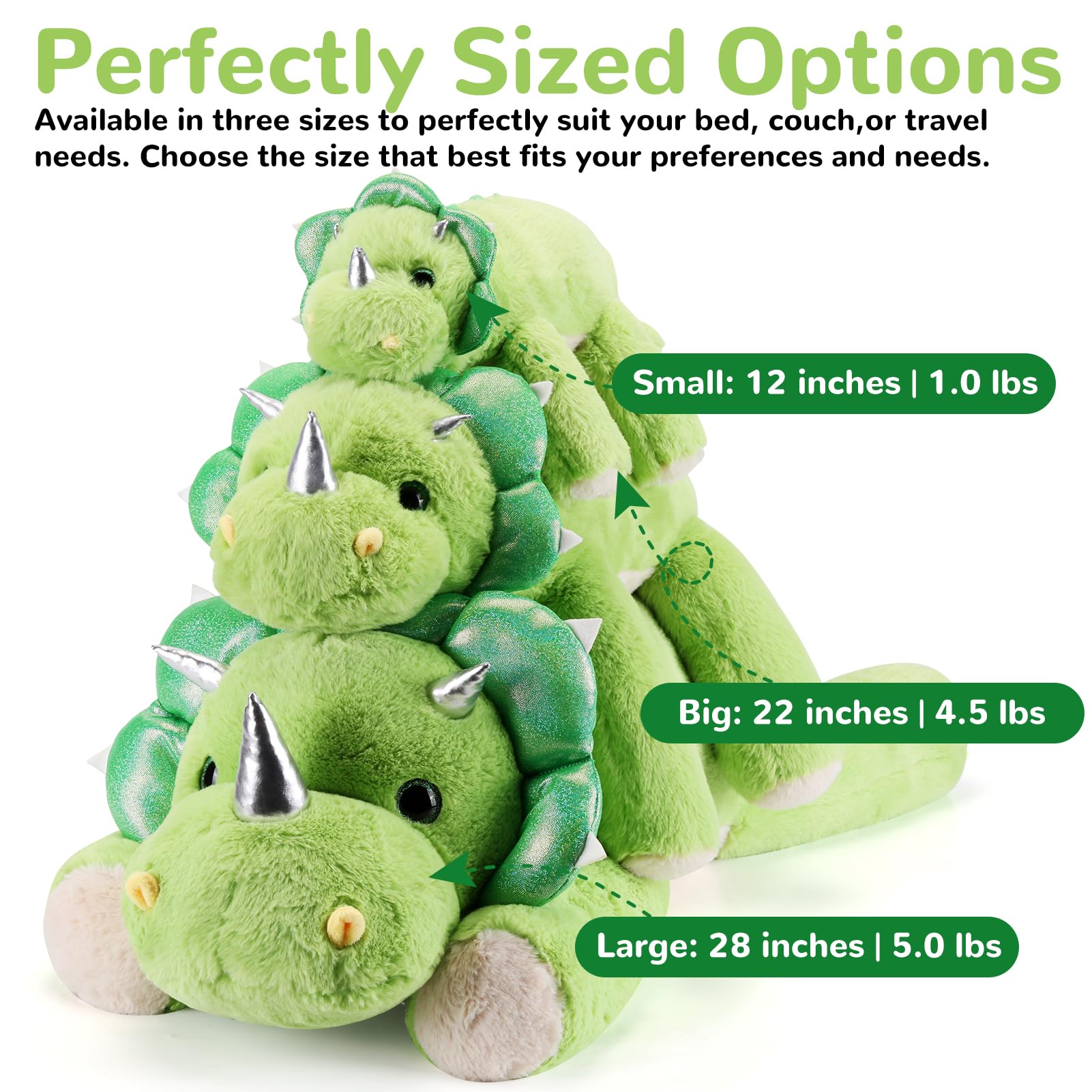Gnomantic Triceratops face closeup plush showing friendly features and premium softness.