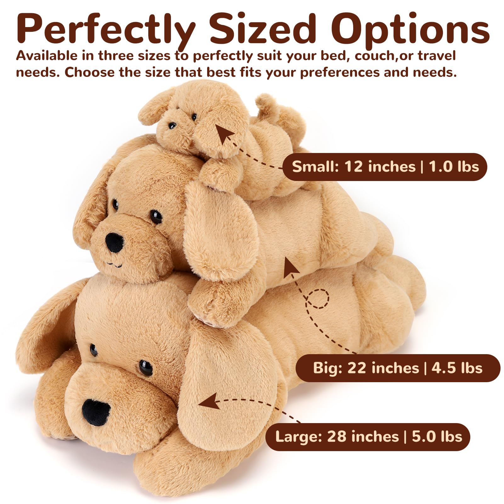 Gnomantic Yellow Lab plush pillow offers comforting, huggable warmth.