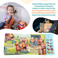 GO GO Bible Story Songs volume controls for gentle listening