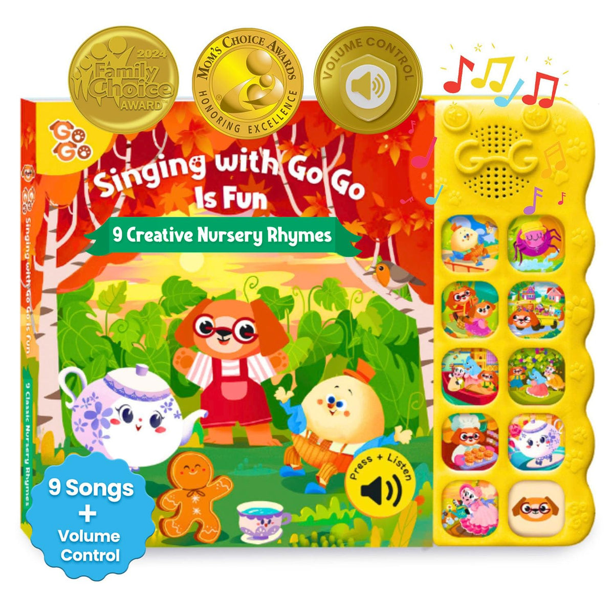 GO GO Creative Nursery Rhymes cover, durable design for active toddlers