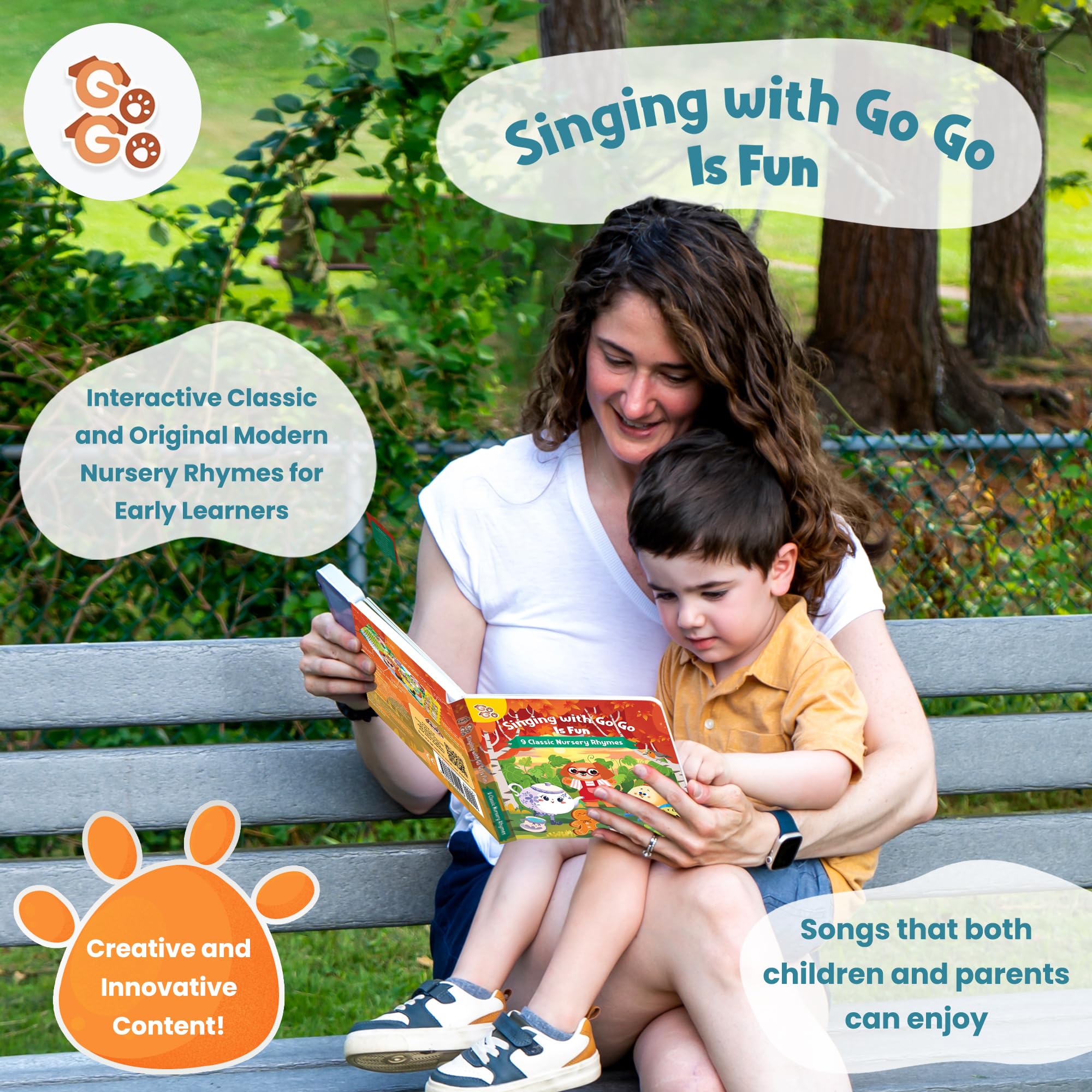 GO GO Creative Nursery Rhymes inside pages with bright illustrations for reading time