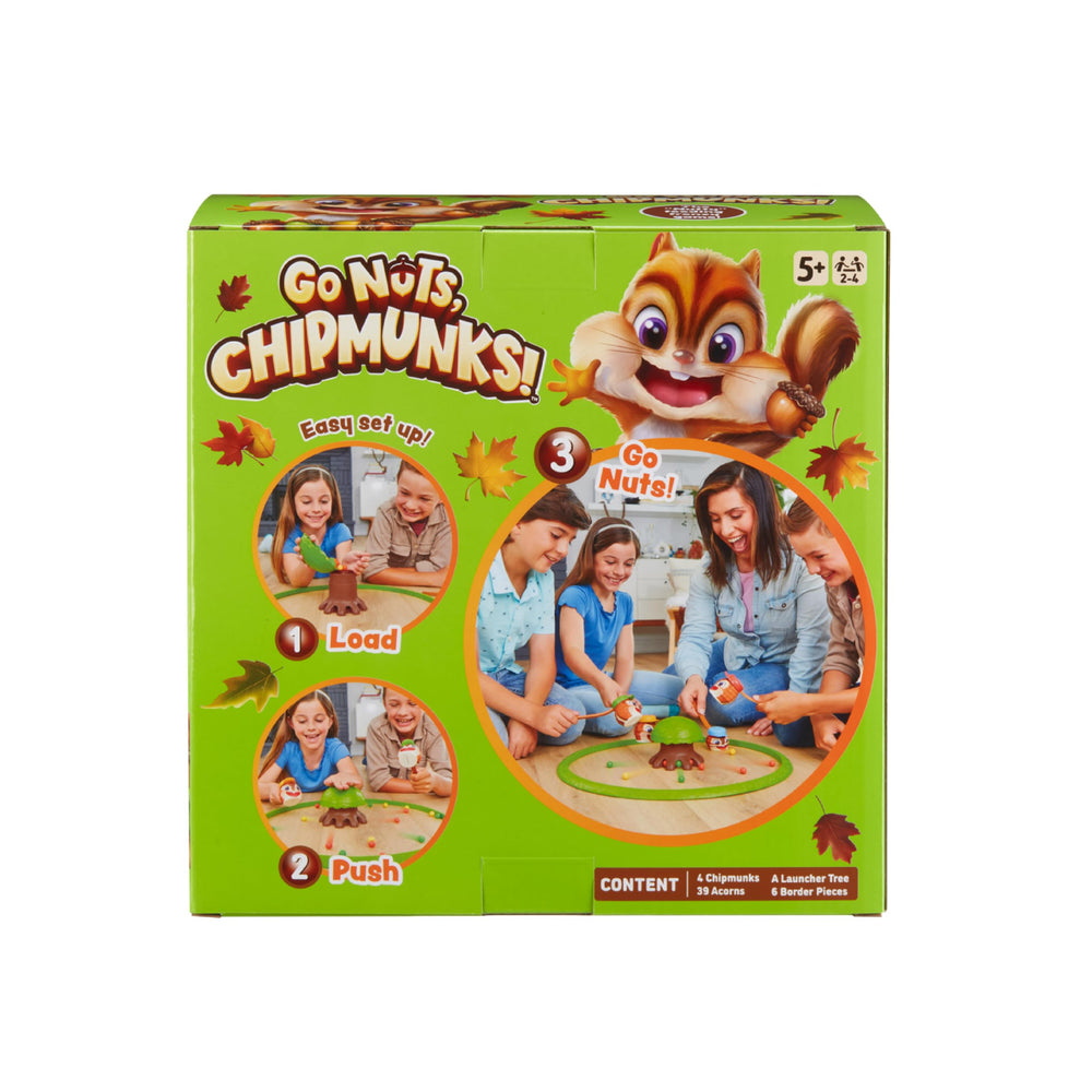 Go Nuts Chipmunks play area: compact setup fits on tabletops.