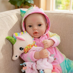 GOAROY soft-cloth-body doll offers gentle hugs for toddlers.