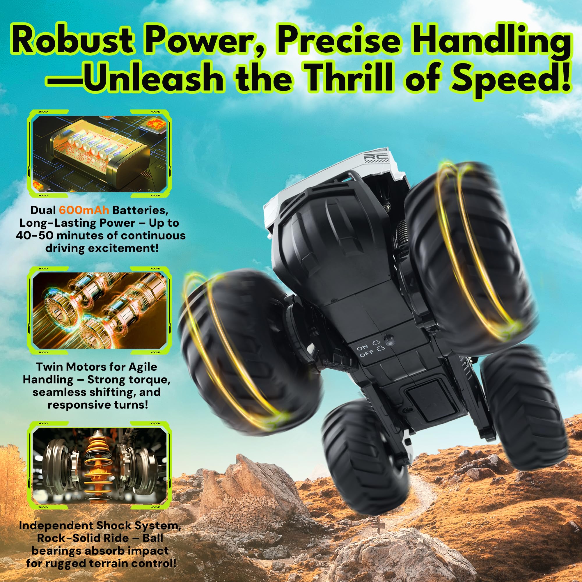 GoBang rechargeable battery pack offering longer playtime up to 50 minutes