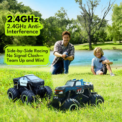 GoBang six truck race setup ready for competitive play with friends