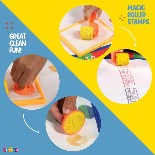 GoBene Water Doodle Mat includes six brushes for creative painting.