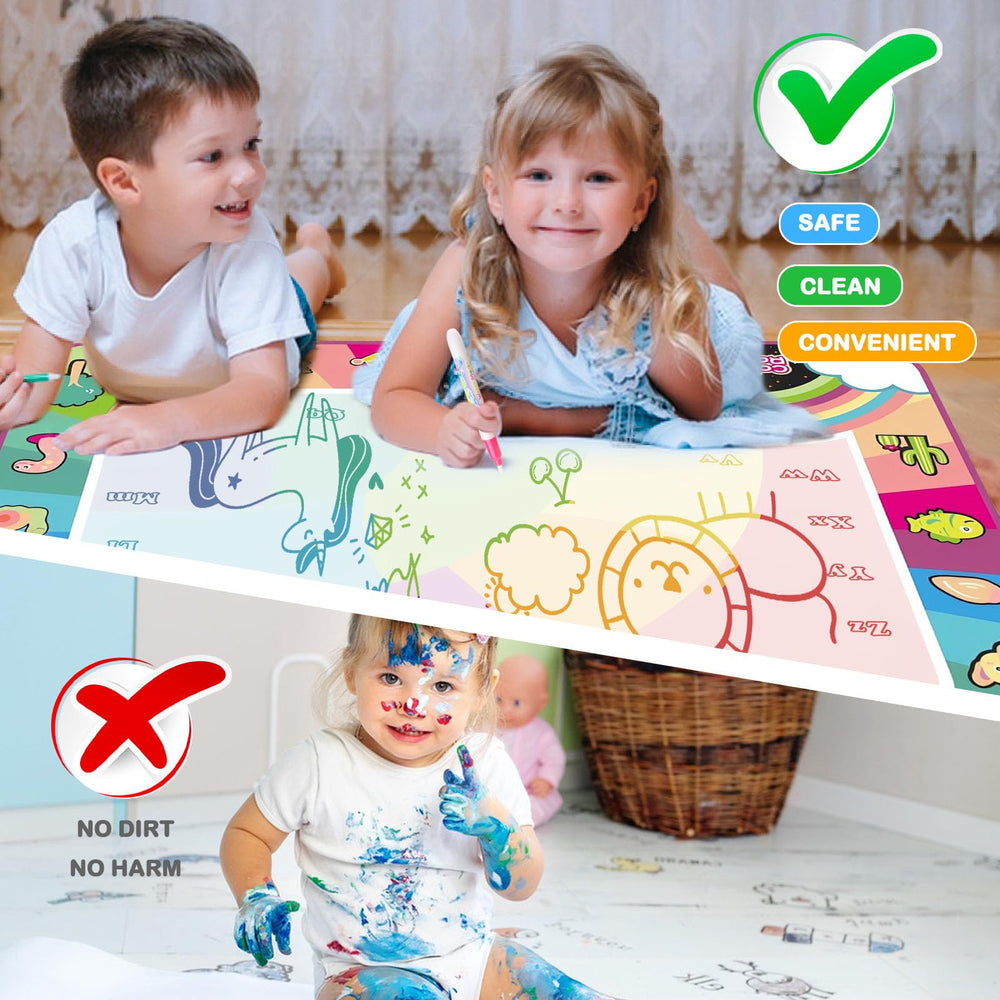 GoBene Water Doodle Mat three stamps for stamping and drawing play.