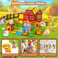 GobiDex barn scene tiles spark storytelling and color recognition during classroom or home play