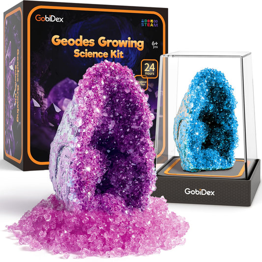 GobiDex Geodes kit box ready for unboxing, inviting hands-on science exploration.