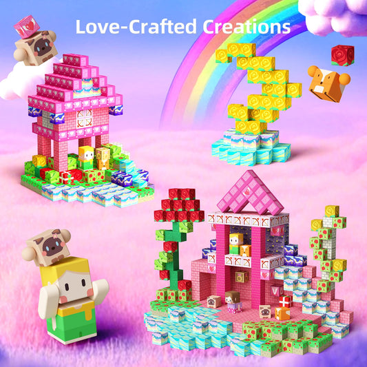 GobiDex blocks feature colorful patterns that inspire creative storytelling and fine motor skills.