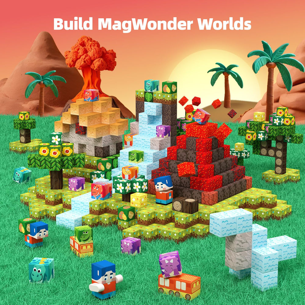 GobiDex easy grip magnets in action—safe, kid friendly construction play.