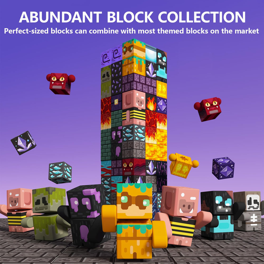 GobiDex blocks with strong magnets stay stable during active play.