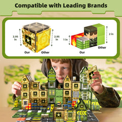 GobiDex magnetic cubes for modular construction and problem solving.