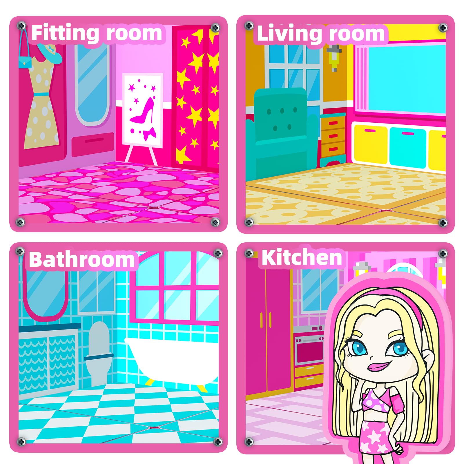 GobiDex Princess kitchen panel inspires pretend cooking and sequencing play