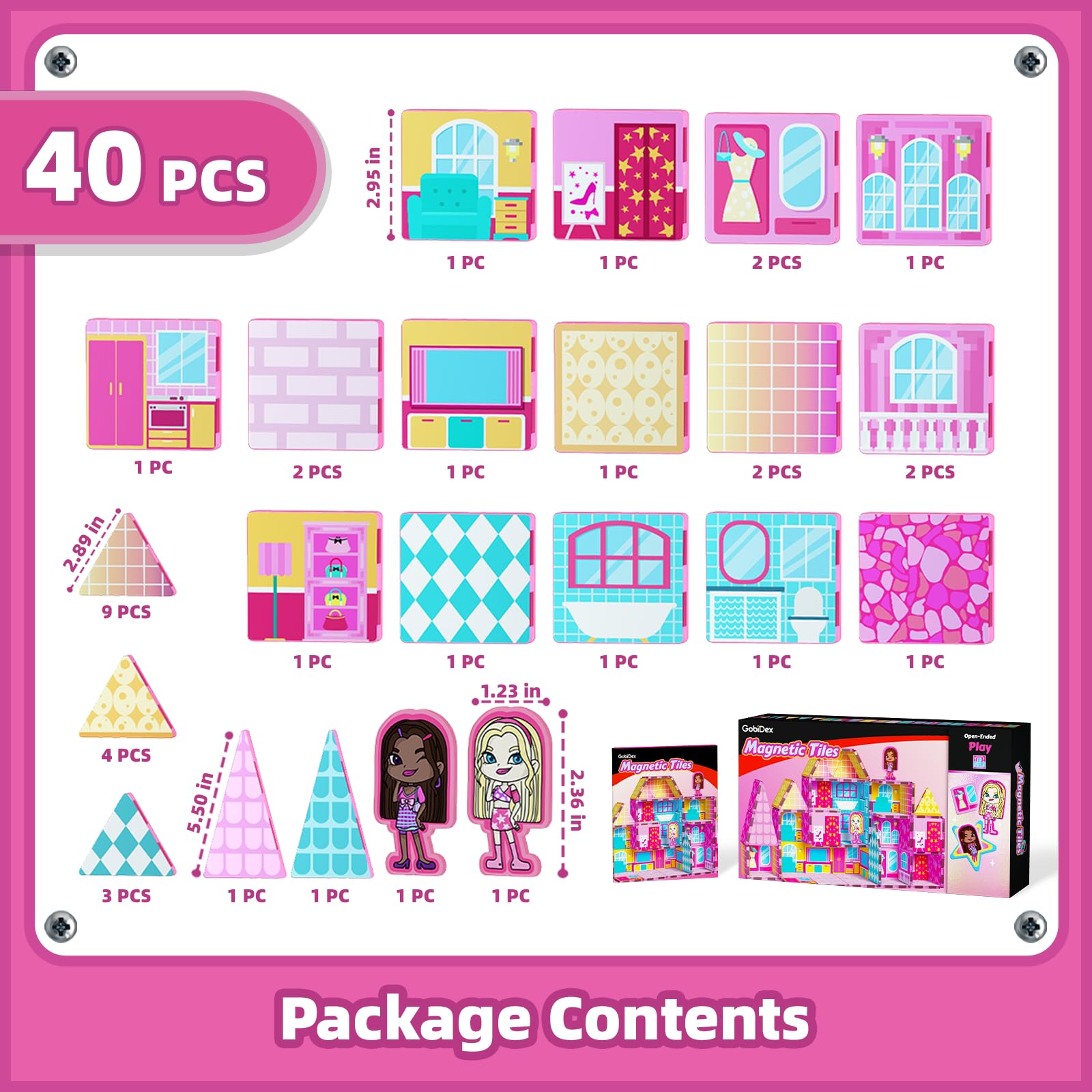 GobiDex Princess doll house packaging ready as a gift