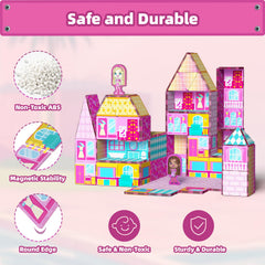 GobiDex Princess magnetic tiles close-up show vibrant colors