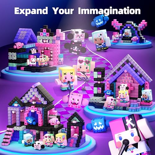 GobiDex princess figures with magnetic blocks enabling storytelling and pretend play