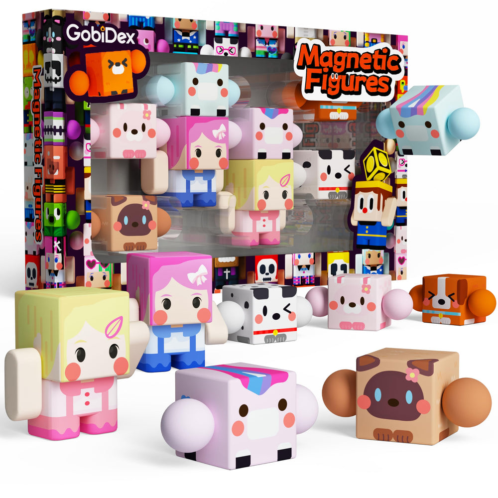 GobiDex rotatable figures ready for imaginative play and sensory exploration.