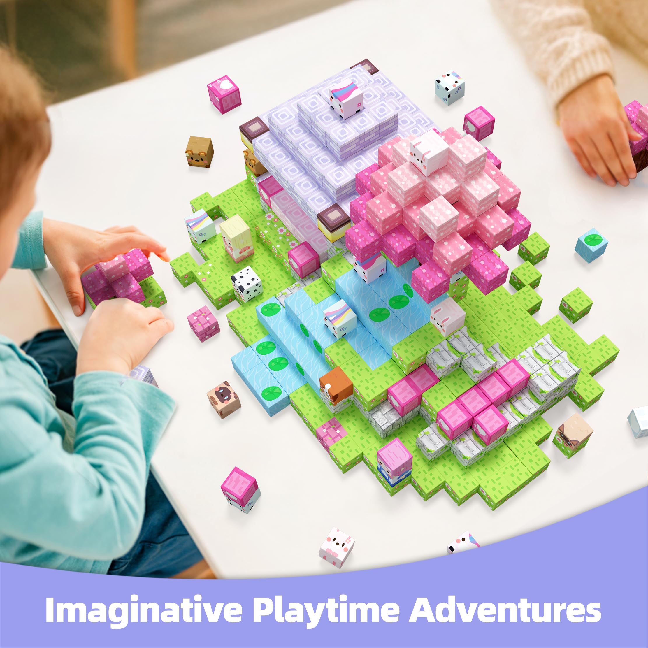 GobiDex magnets provide sturdy connections for stable, intricate designs during play.