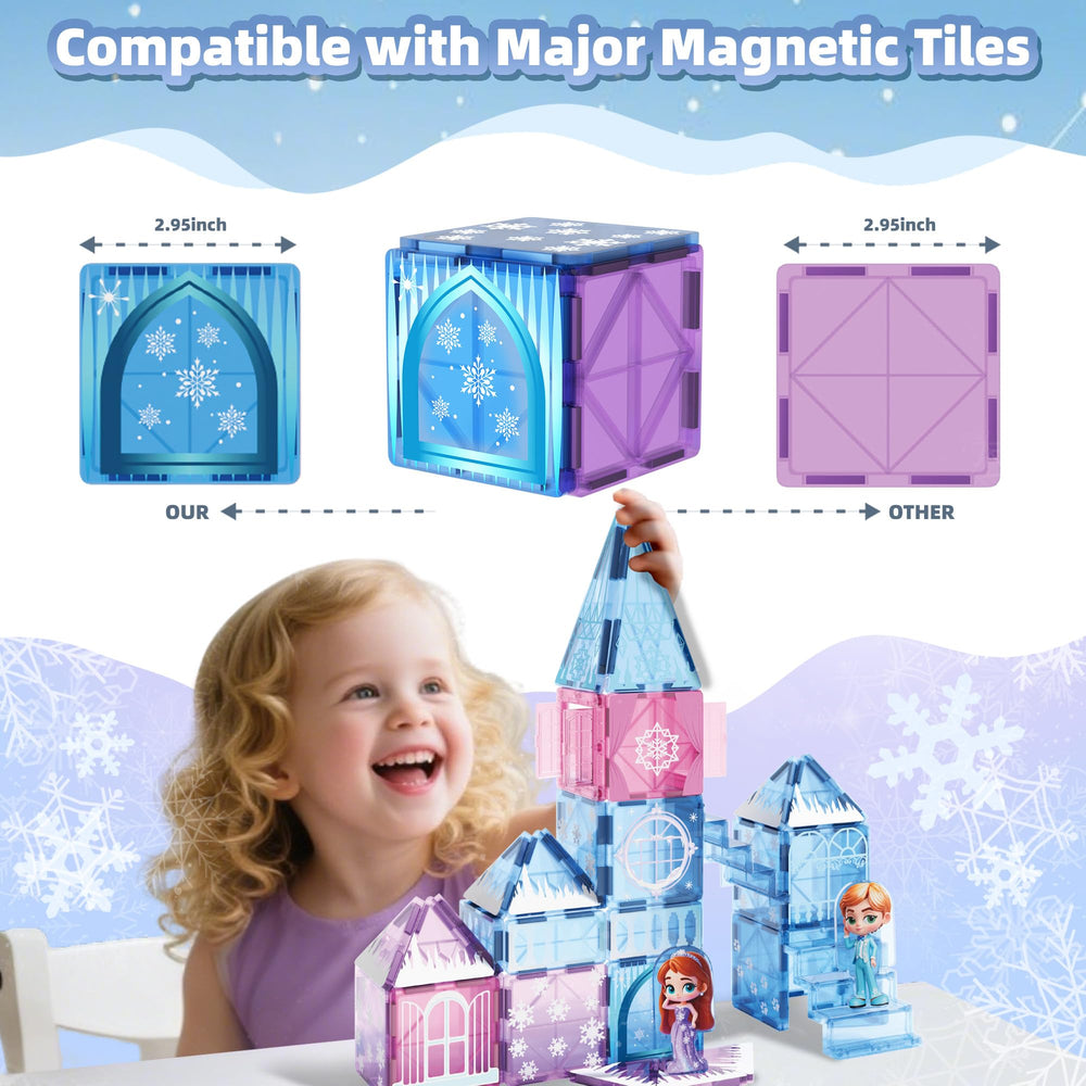 GobiDex windows and snowflake tiles enhance wintry castle scenes