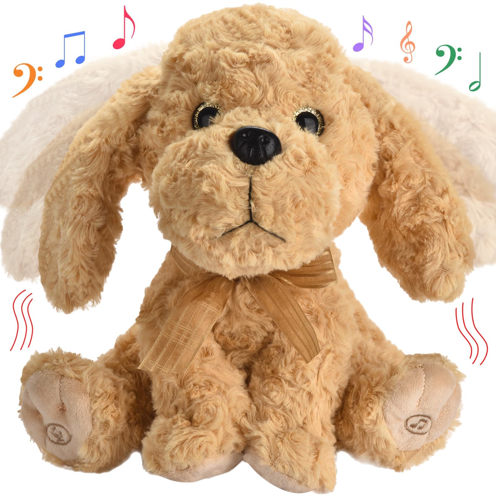 GOBRILLFUN Goldendoodle toy head movements for lifelike playtime.