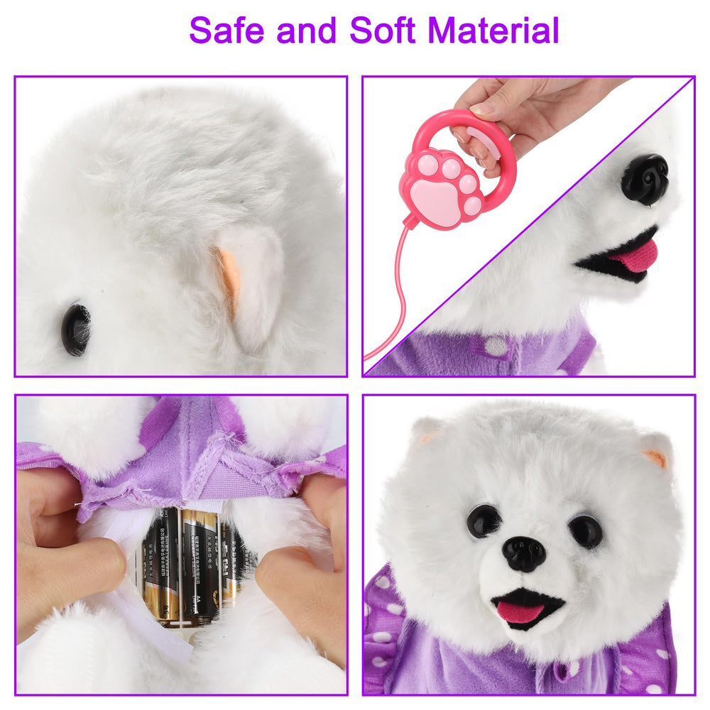 GOBRILLFUN Walking Dog Toy grooming tools set; encourages pretend grooming and care routines.