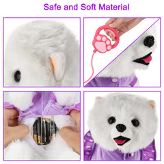 GOBRILLFUN Walking Dog Toy grooming tools set; encourages pretend grooming and care routines.