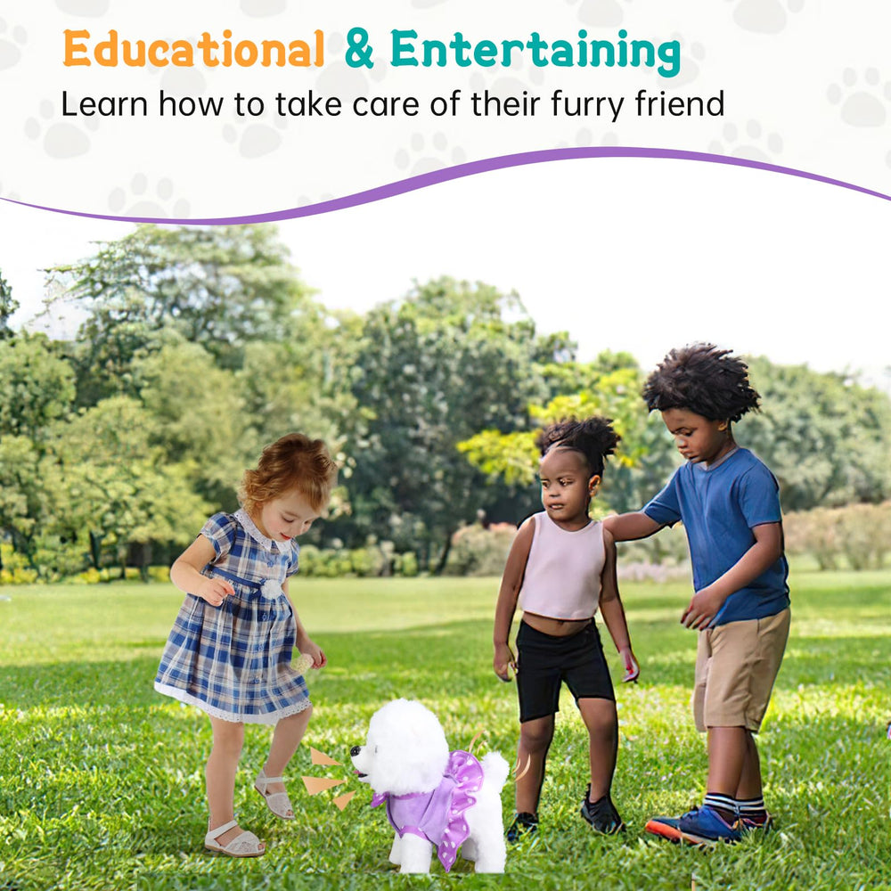 GOBRILLFUN Walking Dog Toy leash play; teaches responsibility during pretend walks.