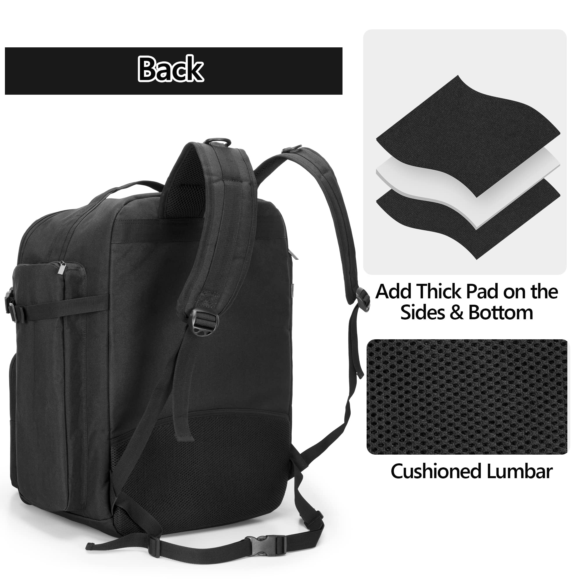 GOBUROS RC Backpack features padded back and straps for comfortable carrying.
