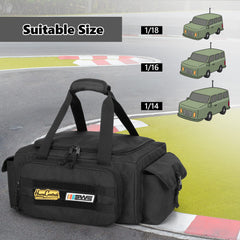 GOBUROS RC storage bag padded bottom protects your car during transport.