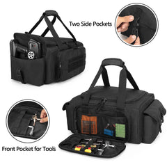 GOBUROS RC storage bag top pocket keeps towels and gloves dry and accessible.