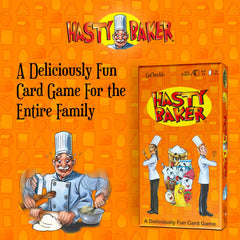 GoChuckle Hasty Baker cards spread across table for fast gameplay