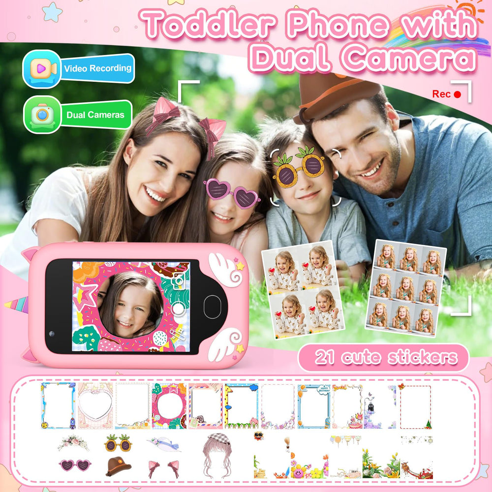 GOCINA Kids Phone screen education angle displaying learning features