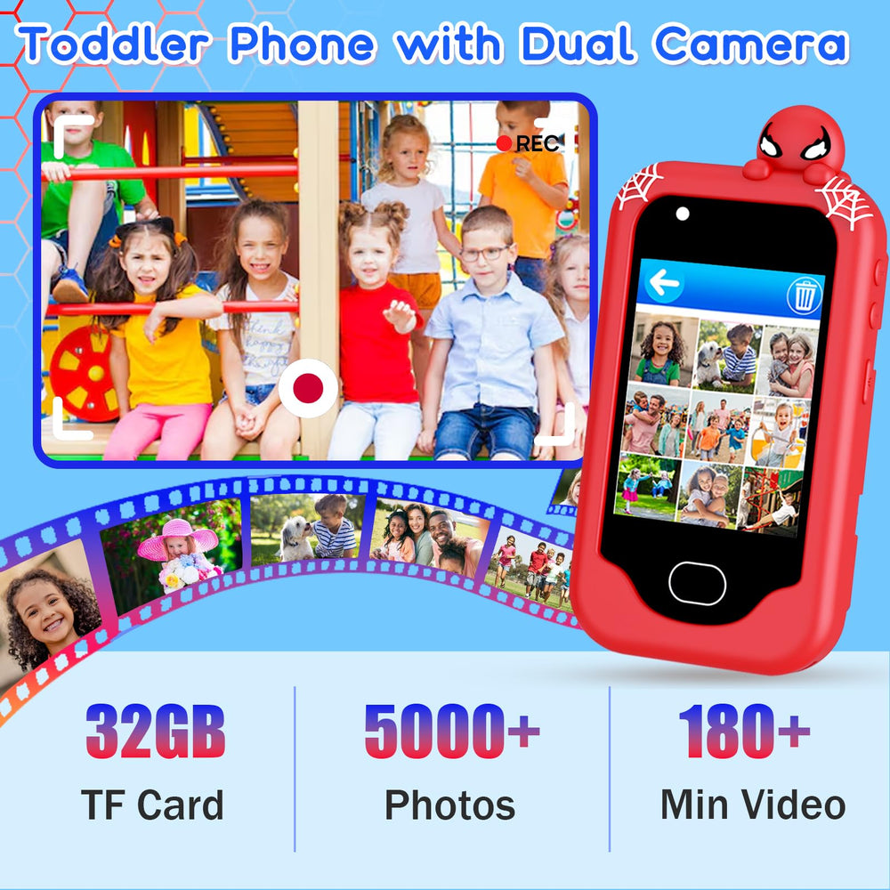 Gocina Kids Smart Phone includes cartoon frames for self expression.
