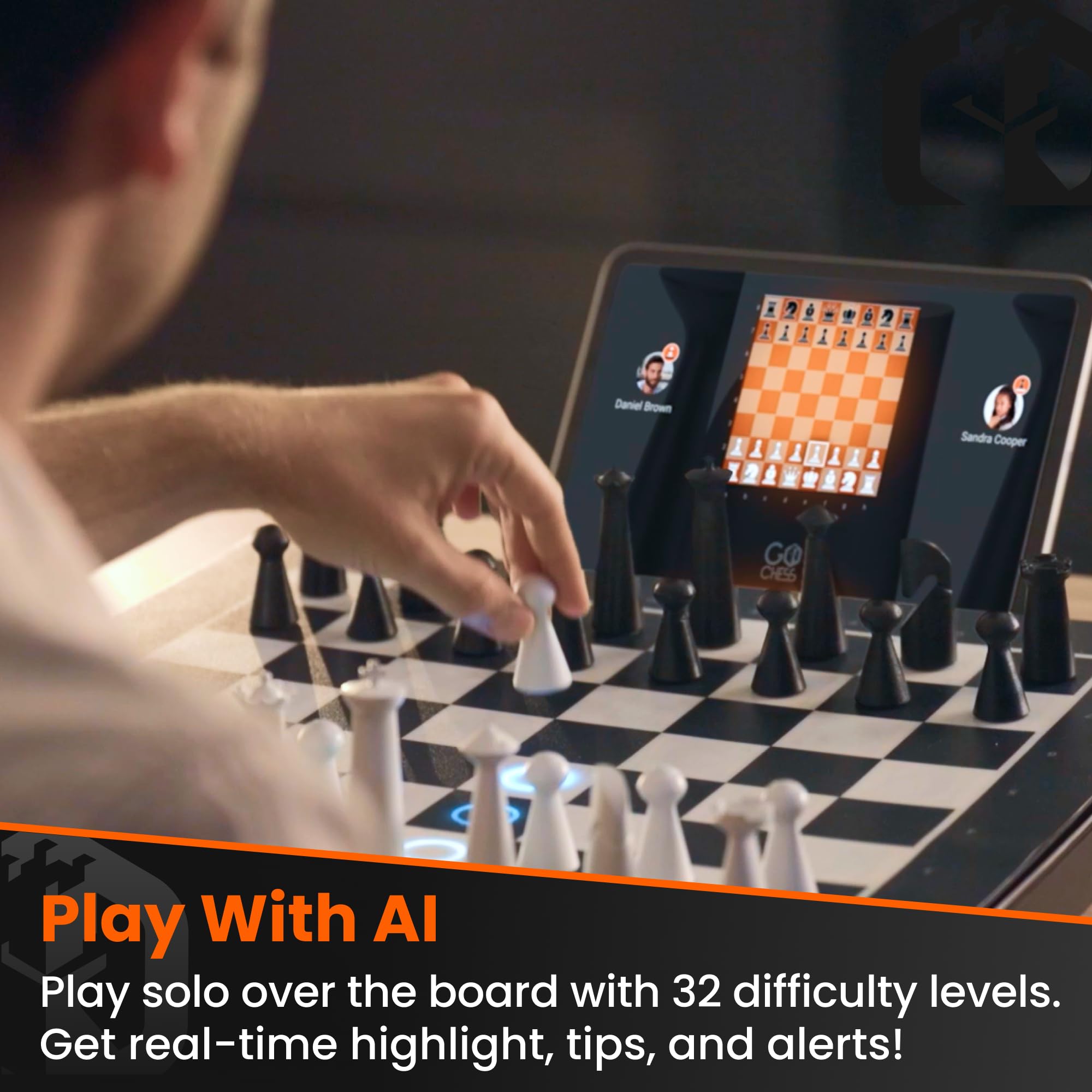 GoChess Mini AI with 32 levels challenges from beginner to expert