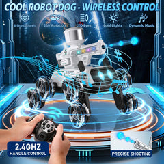Godboat Robot Dog 360° acrobatics for action packed play.