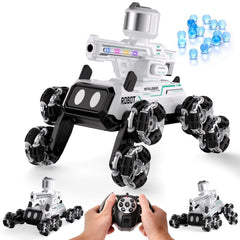 Godboat Robot Dog with LED eyes for immersive night play.