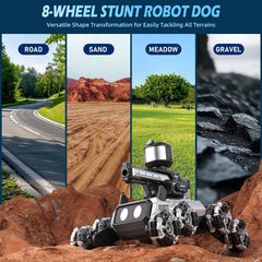 Godboat Robot Dog LED lights and sounds enhance playtime with synchronized effects