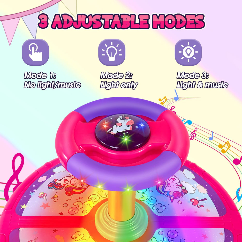 Gift-ready Unicorn Sit and Spin package for birthdays and holidays