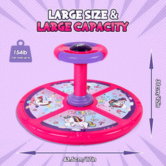 Sturdy 17-inch chassis supports up to 154 pounds for shared sessions