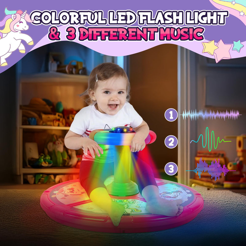 GODELAIF sit and spin 360° rotation encourages active fun indoors or outdoors