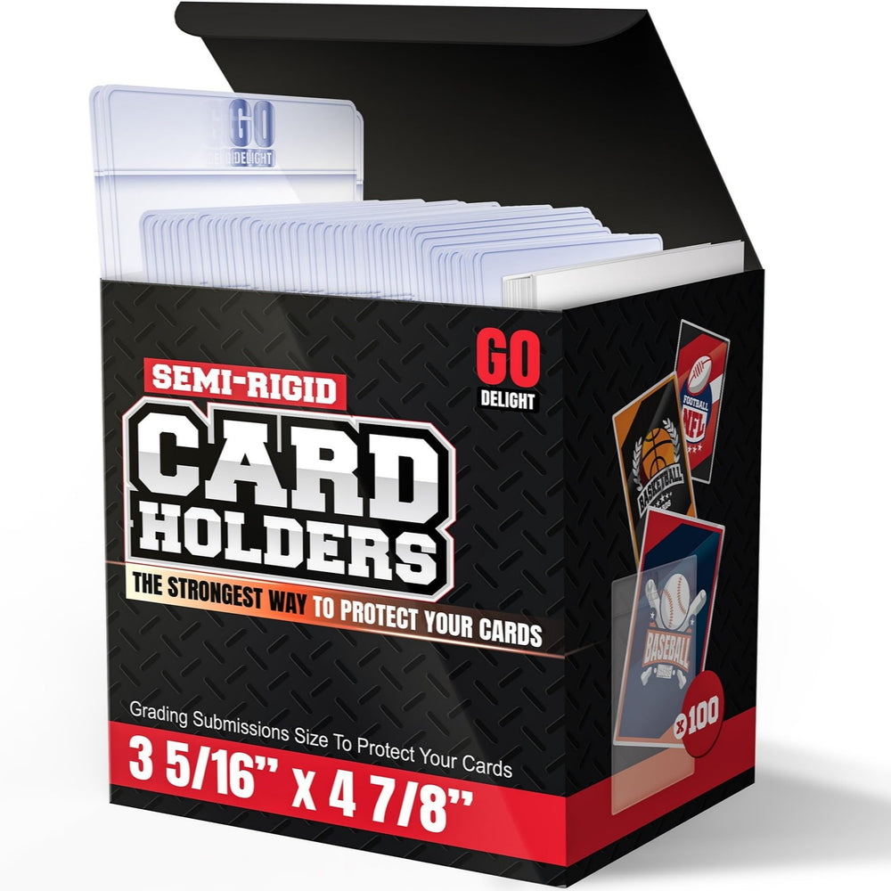 GO DELIGHT semi-rigid card holders designed for PSA grading readiness