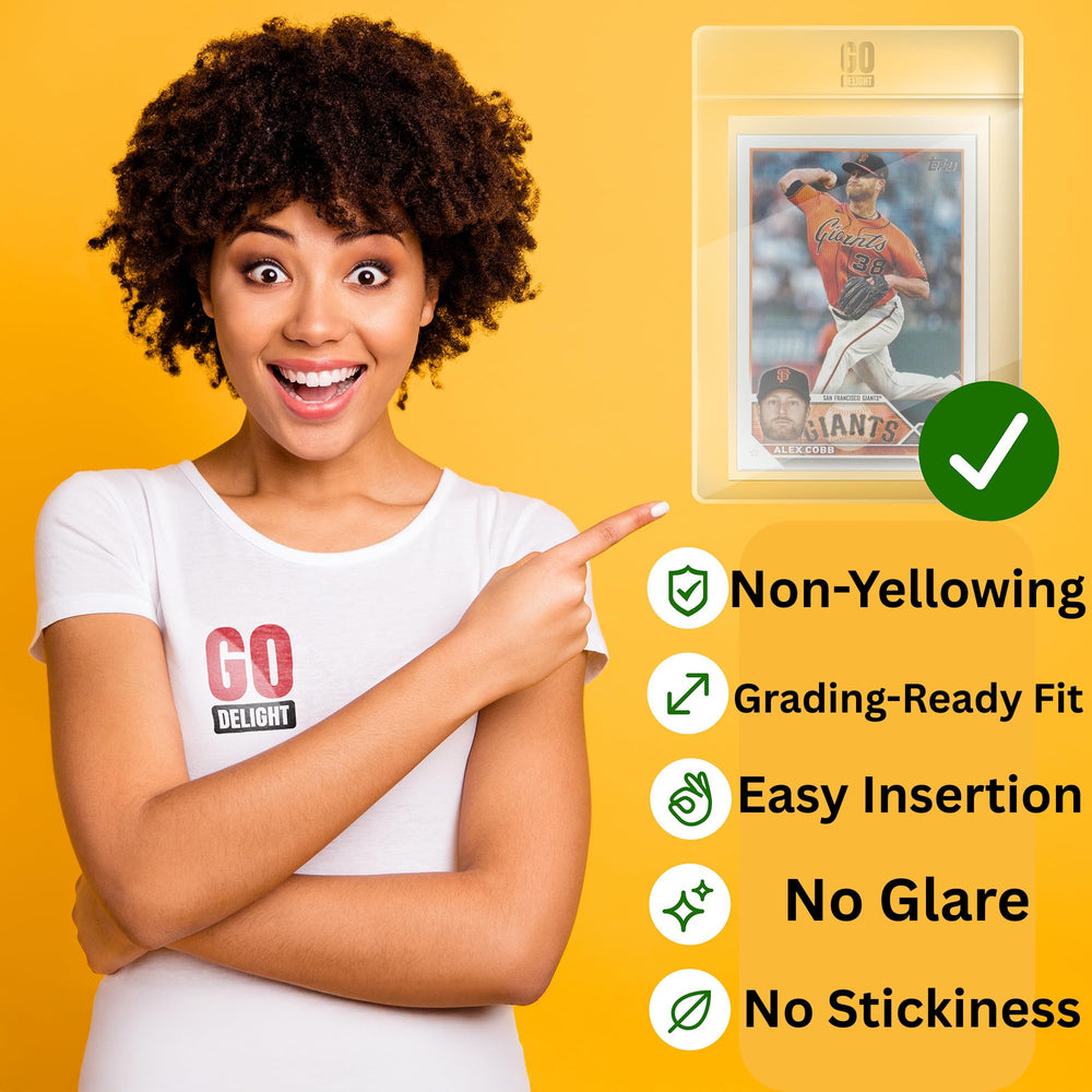 GO DELIGHT soft sleeves shown with 100-count pack for protection
