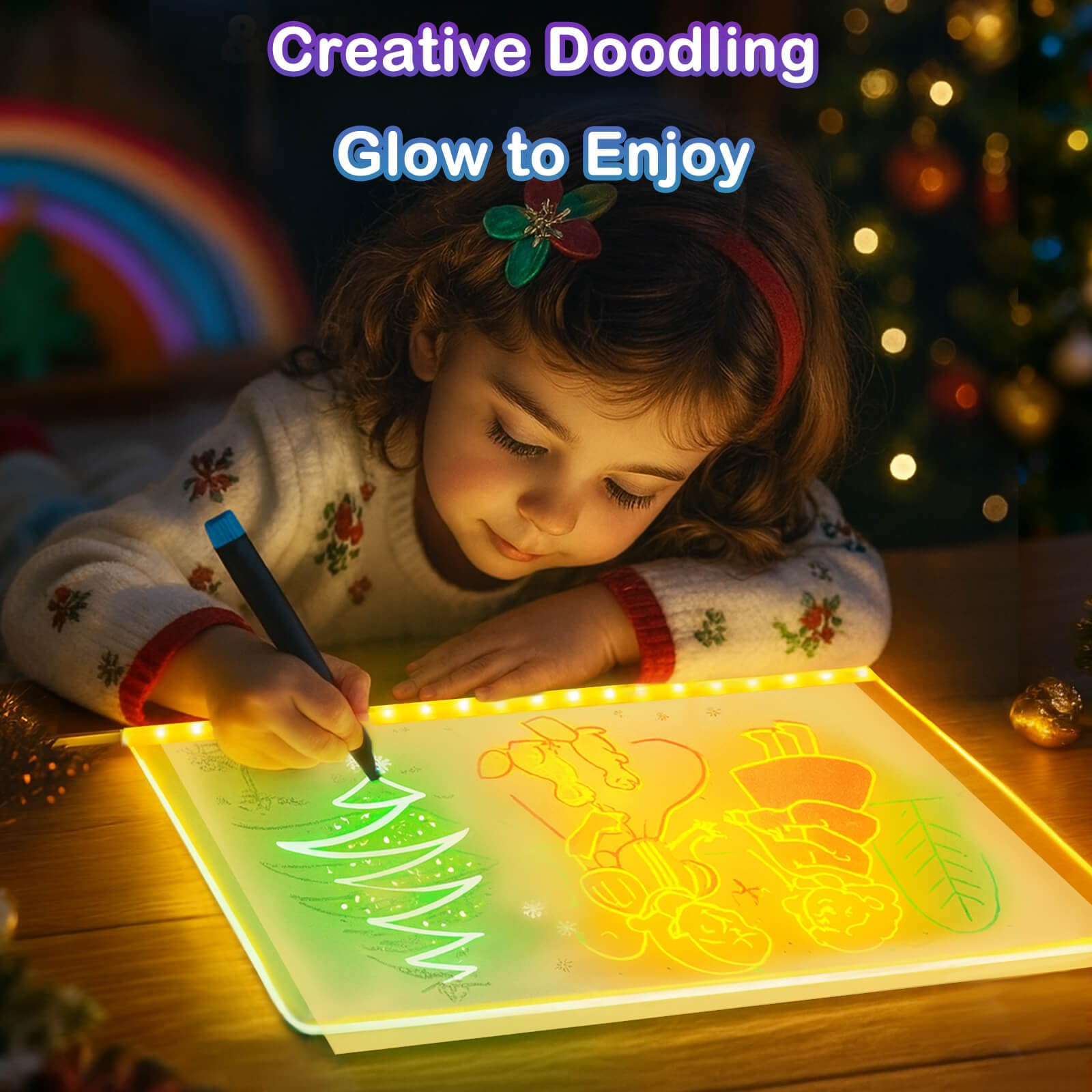 Godeprot RGB lighting enhances learning and play with glowing visuals.