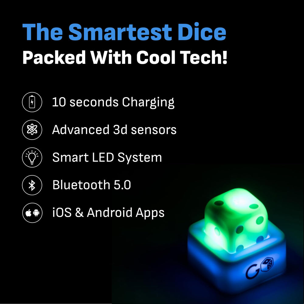 GoDice Full Pack compact travel case ideal for on the go gaming.