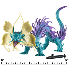 Godzilla X Kong TIAMAT articulated poseability enables dynamic action setups.