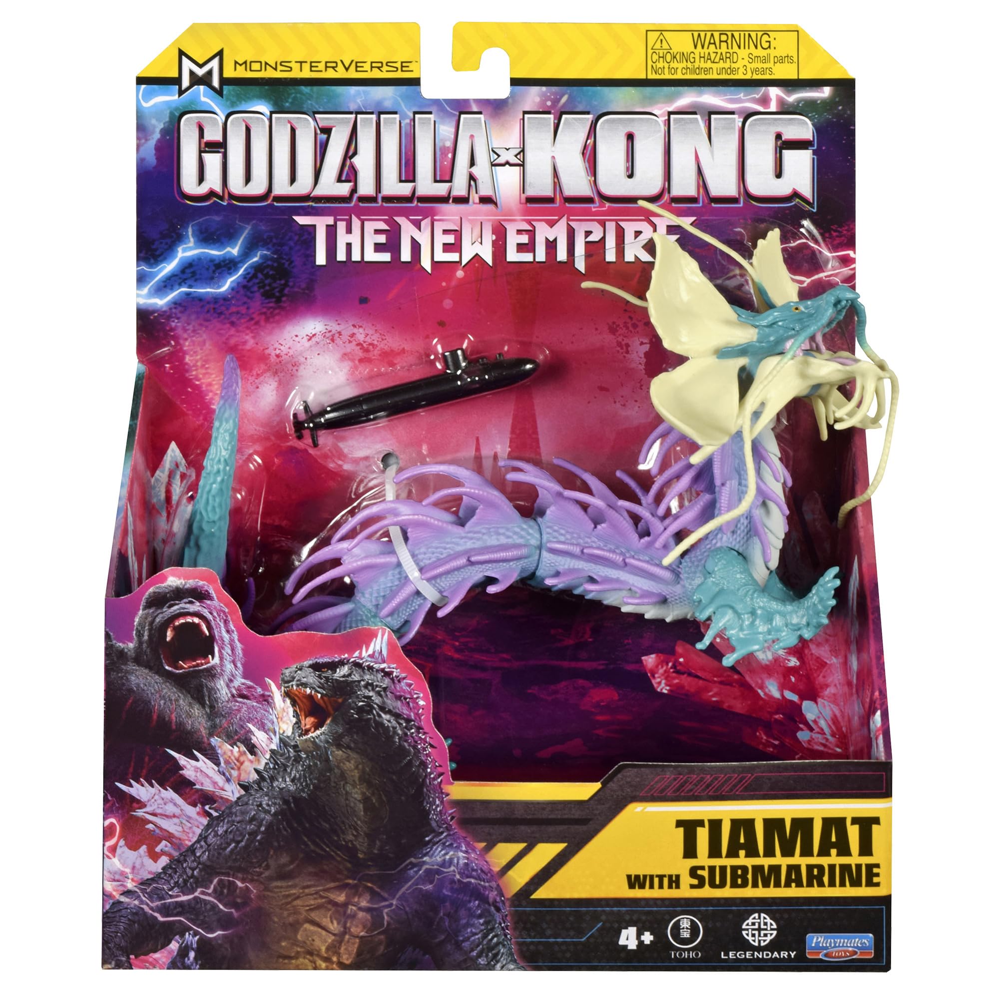 Godzilla X Kong TIAMAT detailed sculpt mirrors movie textures and features.