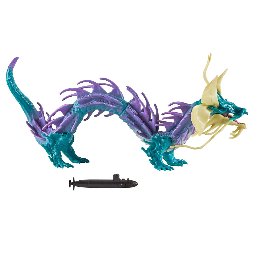 Godzilla X Kong TIAMAT with submarine prop enhances battle-themed dioramas.