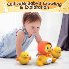 Gofimyee Crawling Duck night light and lullabies for bedtime